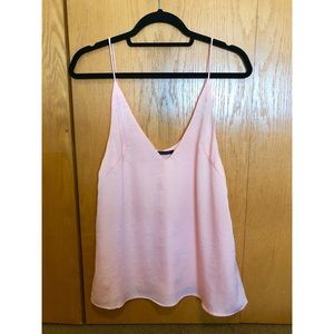 Pink Silk Tank Top